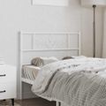vidaXL Kovové náhradné čelo postele biele 90 cm