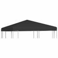 vidaXL Strieška na altánok 270 g/m², 3x3 m, čierna