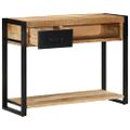 vidaXL Konzolový stolík 100x35x75 cm Masívne hrubé drevo Mango
