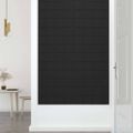 vidaXL Nástenné panely 12 ks čierne 60x30 cm látka 2,16 m²