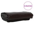 vidaXL Tarpaulin 650g / m² Hnedá 2,5 x 3,5 m Plátno s PVC povrchom