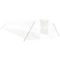 vidaXL Fóliovník s oceľovým rámom biely 42 m² 14x3x2 m