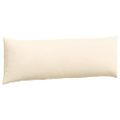 vidaXL Vankúše na pohovku 2 pcs Krémová 120 x 40 cm Kordúrová tkanina