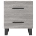 vidaXL Nočné stolíky 2 ks sivé sonoma 40x35x47,5 cm kompozitné drevo