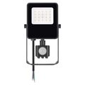 LED reflektor VISIO s pohybovým čidlom, 10W, neutrálna biela, čierný