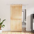 vidaXL Posuvné dvere Prírodná a biela 90 x 210 cm