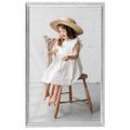 vidaXL Fotorámiky na stôl , koláž 5 ks, strieborné 13x18 cm, MDF