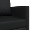 vidaXL Rozkladacia posteľ Čierna 124 x 71 x 78 cm Umelá koža