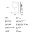 BWOO 20W 10000 mAh power bank, white