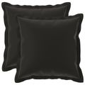 vidaXL Poťah na podložku 2 ks HOUTEN Čierna 35 x 35 cm Polyester
