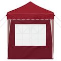 vidaXL Prístrešok na párty 195 x 195 x 245 cm Vínovo červená