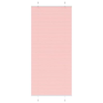 vidaXL Plisovaná roleta ružová 90x200 cm šírka látky 89,4 cm polyester