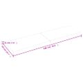 vidaXL Stolová doska bledohnedá 180x50x(2-6) cm ošetrený masívny dub