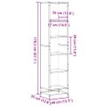 vidaXL skrinka na knihy dub sonoma 40x35x170,5 cm umele drevo