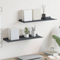 vidaXL Závesná polica 2 ks Antracit 60 x 18 x 2,5 cm Oceľ