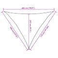 vidaXL Tieniaca plachta 160 g/m² červená 3,5x3,5x4,9 m HDPE