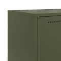 vidaXL Komoda olivovozelená 68,5x38,5x107 cm oceľ
