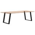 vidaXL Nohy k jedálenskému stolu v tvare U, 2 ks, čierne, 80 x (72-73) cm, oceľové