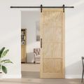 vidaXL Posuvné dvere Prírodná 83 x 232 cm Borovicový masív