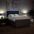 vidaXL Boxspring posteľ s matracom tmavohnedá 160x200 cm látka