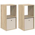 vidaXL Nočný stolík 2 ks Sonoma dub 35 x 32 x 68,5 cm Kompozitné drevo
