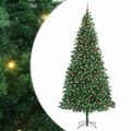 vidaXL Umelý vianočný stromček Zelená 300 cm PVC, kov a plast