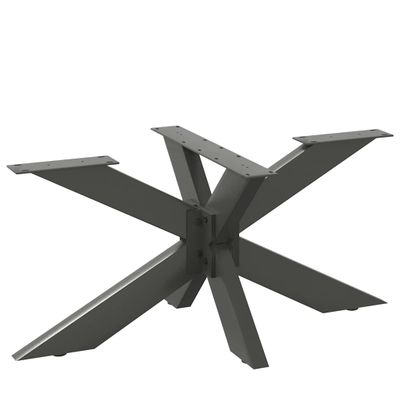 vidaXL Noha konferenčného stolíka v tvare pavúka, antracitová, 98x58x(42-43) cm, oceľ