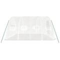 vidaXL Skleník s oceľovým rámom biely 20 m² 5x4x2,3 m