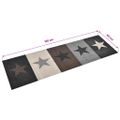 vidaXL Kuchynský koberec prateľný hviezdičkový dizajn 45x150 cm
