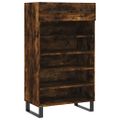 vidaXL Botník dymový dub 60x35x105 cm kompozitné drevo