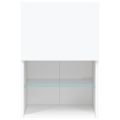 vidaXL TV skrinky s LED svetlami 2 ks biele 40,5x30x60 cm