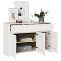 vidaXL Servírovacia skriňa Drammen Biela 114 x 43 x 75,5 cm