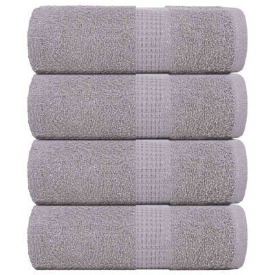 vidaXL Utierky na umývanie FROGN 4 ks sivé 30x30 cm 360 g/m²
