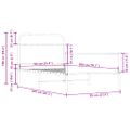 vidaXL Posteľný rám bez matraca 90x200 cm dub sonoma kompozitné drevo