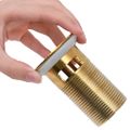vidaXL Odtok s funkciou prepadu zlatý 6,4x6,4x9,1 cm