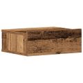 vidaXL plávajúce nočné stolíky 2 ks Old Wood 40x32x15 cm