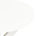 vidaXL Bistro stolík biely priemer 70 cm plast