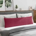 vidaXL Vankúše na pohovku 2 pcs Víno červené 145 x 40 cm