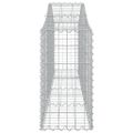 vidaXL Oblúkový gabionový kôš 30 ks 200x30x60/80 cm pozinkované železo