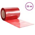 vidaXL Záves do dverí červený 300 mm x 2,6 mm 25 m PVC