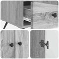 vidaXL Servírovacia skriňa Sivá sonoma 66 x 34,5 x 95 cm