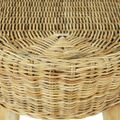 vidaXL Lavička do haly, 110x35x45 cm, prírodná farba, ratanová