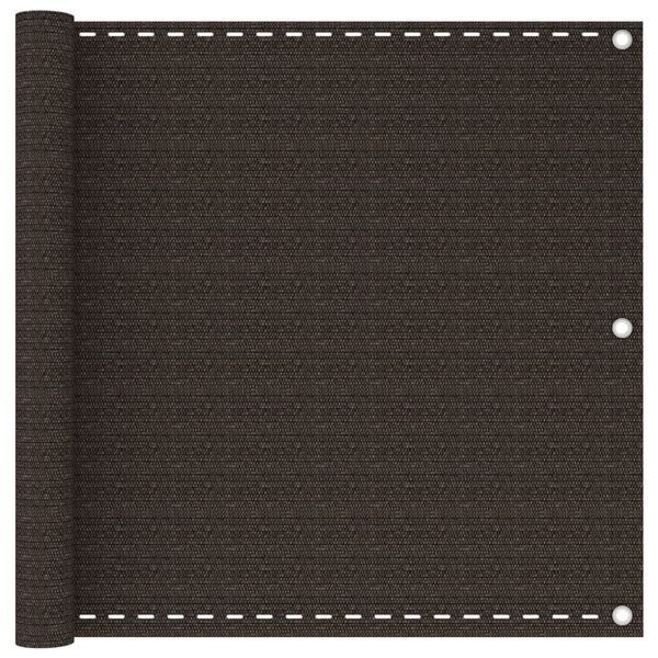 vidaXL Balkónová markíza hnedá 90x300 cm HDPE