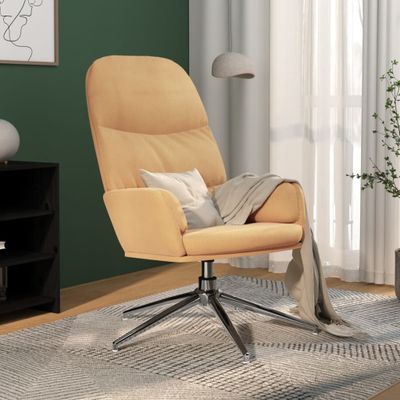 vidaXL Relaxačné kreslo biele umelá semišová koža