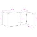 vidaXL Nástenný TV kabinet GOTHA 69 x 33 x 40 cm Dub sonoma