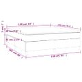 vidaXL Posteľný rám boxspring s matracom sivohned 160x200 cm látka