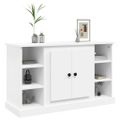 vidaXL Komoda biela 100x35,5x60 cm spracované drevo