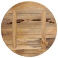 vidaXL Stolová doska Ø 40x3,8 cm okrúhla masívny surový mangovník