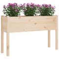 vidaXL Záhradný kvetináč 110x31x70 cm, borovicový masív