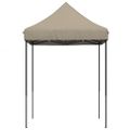vidaXL Skladací pop-up párty stan sivohnedý 200x200x306 cm